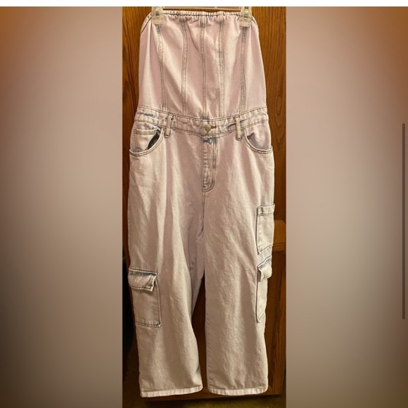 Wild Fable Strapless Jean Jumpsuit cc. - Picture 6 of 16